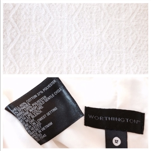 🎉HP 2/5🎉 White textured pencil skirt - Picture 3 of 7